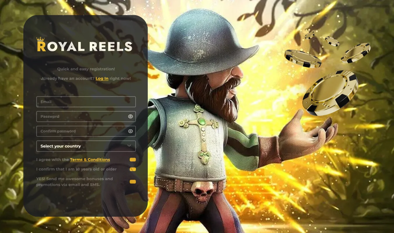 royal reels registration